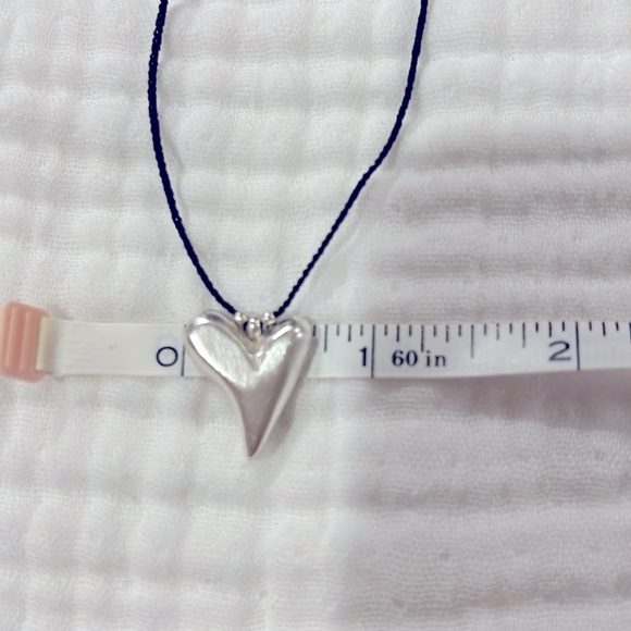 Jill Platner Heart Pendant Sterling silver necklace - Picture 6 of 7